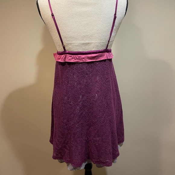 Free People Vintage Boho Lace Overlay Slip Dress - Picture 6 of 10